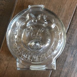 DISNEY MICKEY & MINNIE GLASS PIGGY BANK